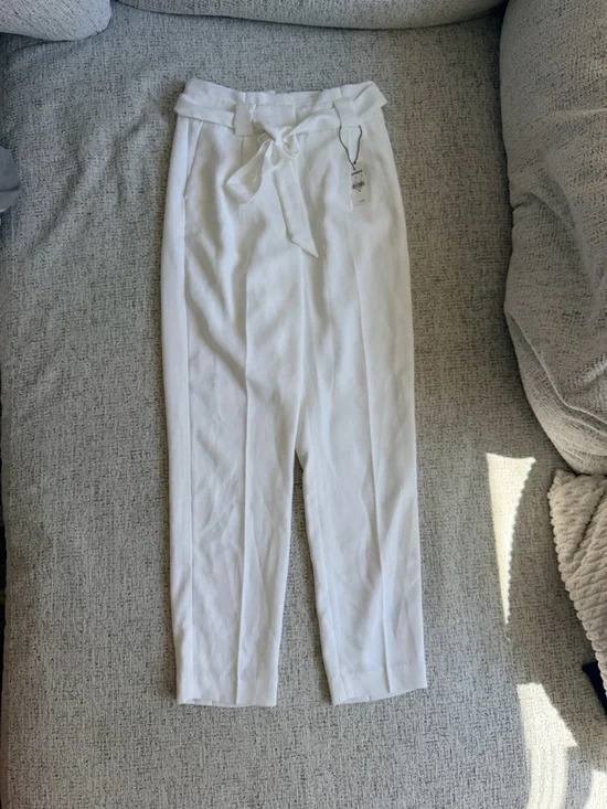 Express White / Ivory High Waisted Pant NWT Size 0R - Picture 5 of 6